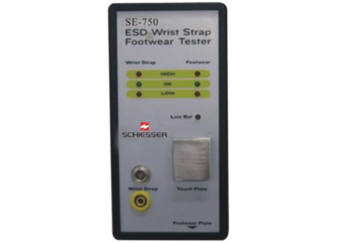 เครื่องวัดสายกราวด์รองเท้า และ วัดสายกราวด์รัดข้อมือ Footwear and wrist strap tester schisser se-750